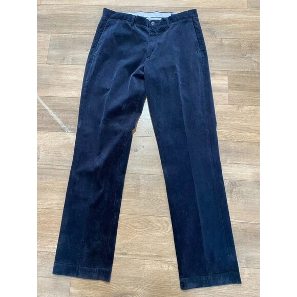POLO Ralph Lauren Mens 34X34 Classic Fit Stretch Corduroy Pants Navy Blue - Picture 1 of 9